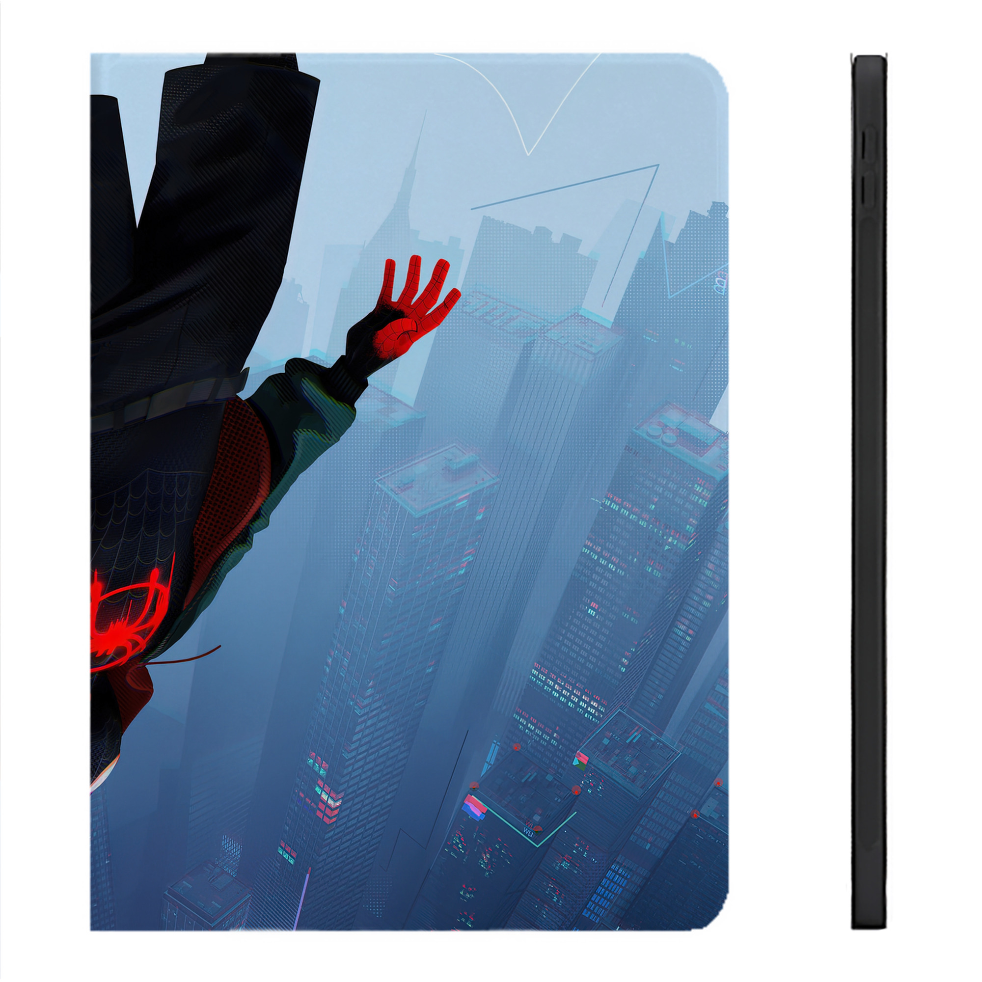（画像用） Spider Man スパイダーマン IPadケース ペンホルダー付き ブックスタイルデザイン